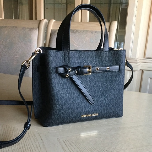 Michael Kors Handbags - Michael Kors Black Emilia Satchel, Shoulder Bag